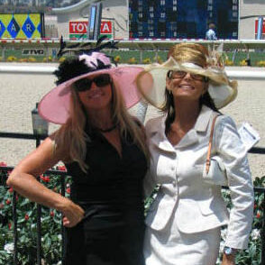Mo & Tifani Opening Day Del Mar 07 Opening Day at Del Mar Race track Hats