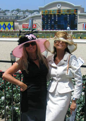 Mo & Tifani Opening Day Del Mar 07 Opening Day at Del Mar Race track Hats