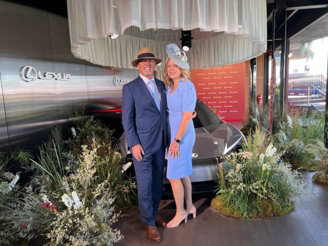 Susan Elkington at Melbourne Cup