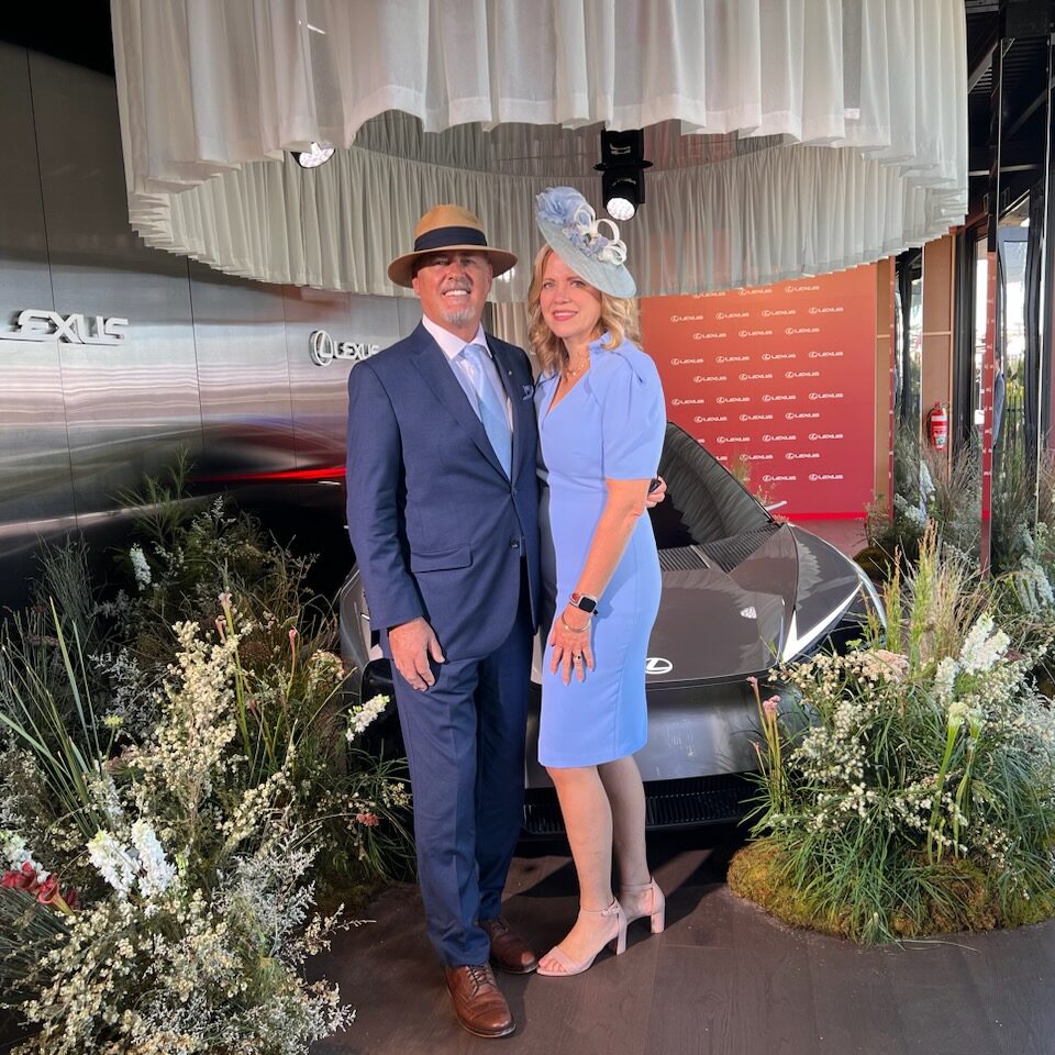 Susan Elkington at Melbourne Cup