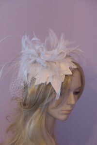 Snowdrop fascinator by Polly Singer