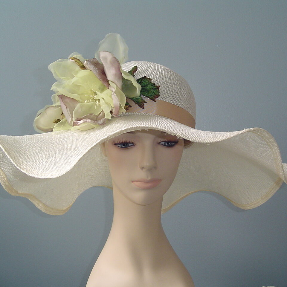 Spring Breeze Polly Singer Wavy Brim oversize hat