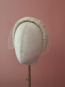 Redesigning bridal veils for a headpiece