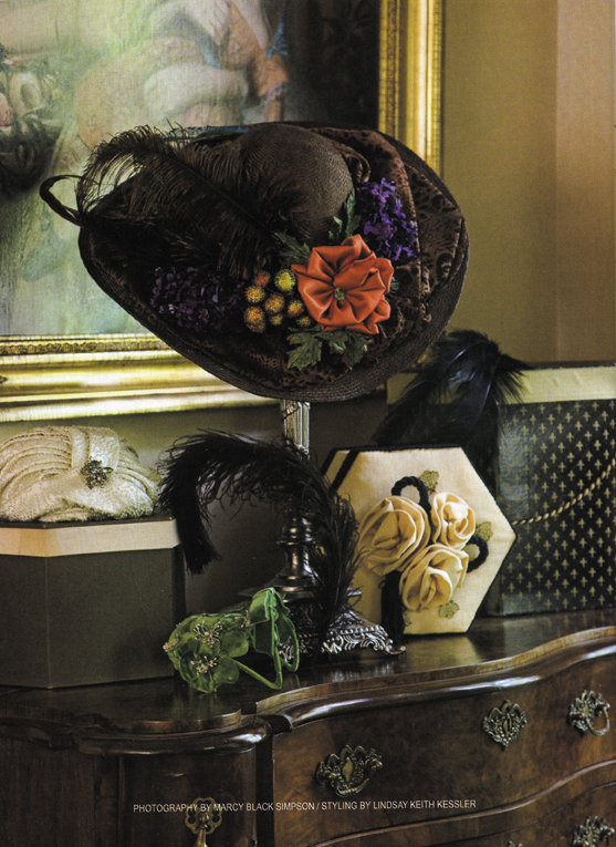 Tea Times – Fall Romance Polly Singer's hat in Tea Time Magazine