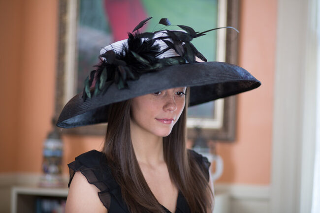 holly go lightly at churchill hepburn slider Audrey Hepburn style hat