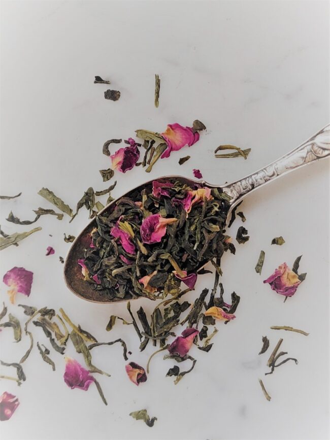 Roses Cherry Cloche Teaspoon edited Rose's Cherry Rose Green Tea chosen by Tea Time Magazine