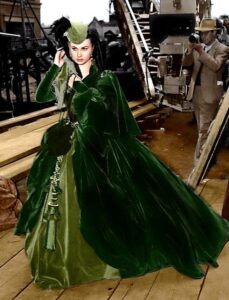 Scarlett O'Hara Green Velvet Dress