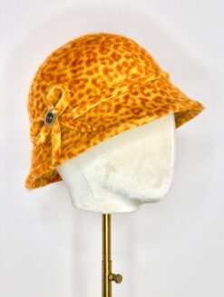 Polly Singer Couture Hats, Fall Hat, Winter Hat, Keeneland, The Cotwolds, Soft Hat, Animal Print Hat, Furry Hat