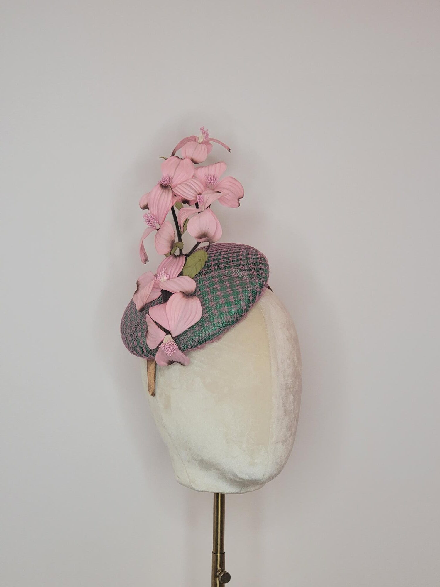 Whirlaway Pink Dogwood Fascinator - Image 4