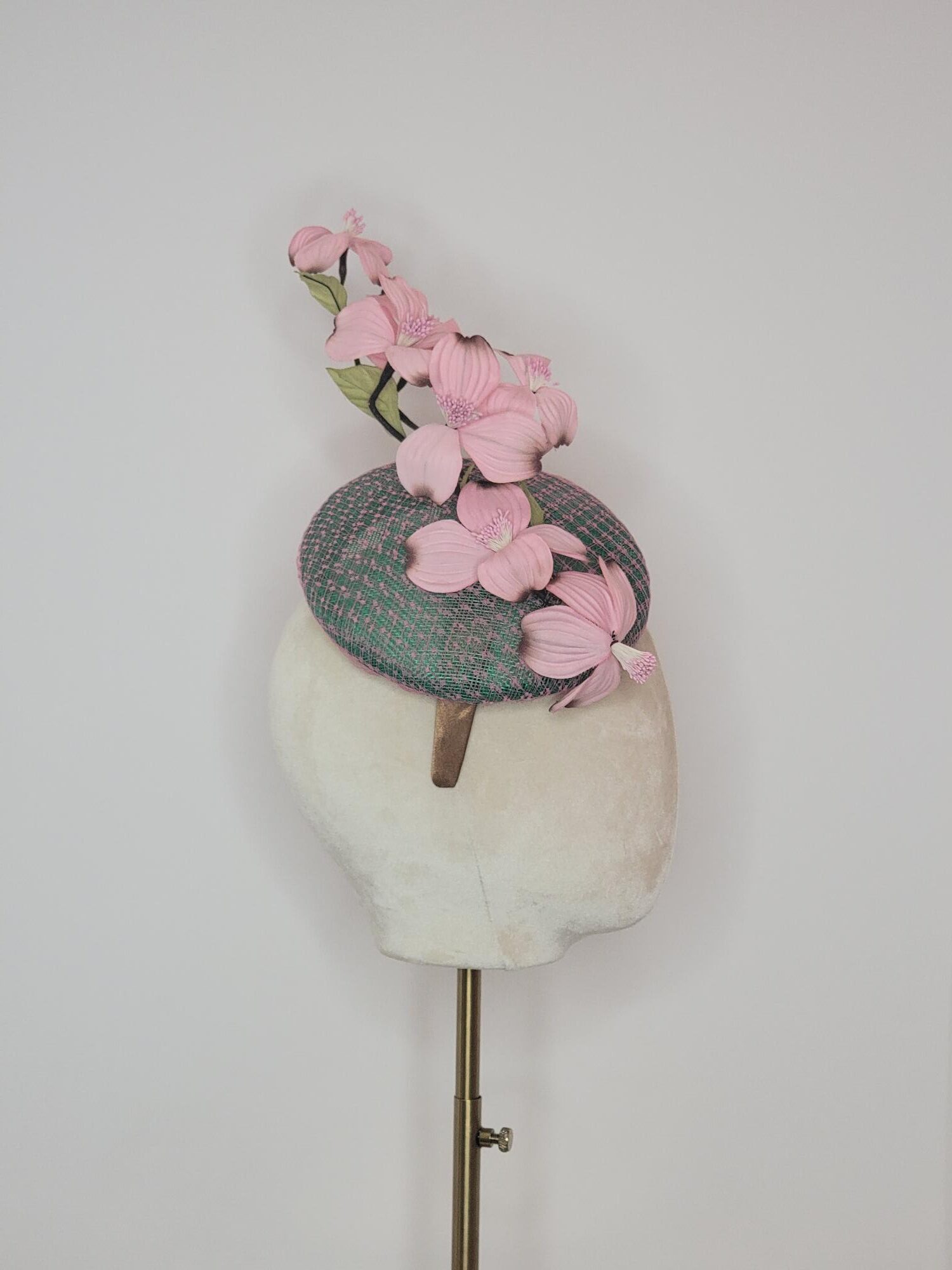 Whirlaway Pink Dogwood Fascinator - Image 5