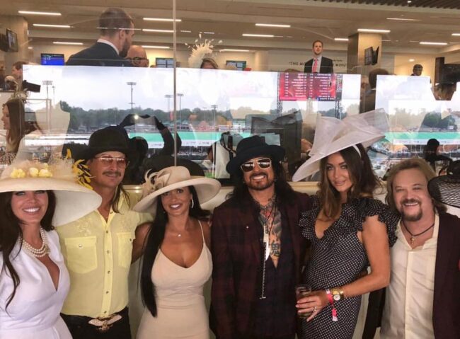 kid rock and audrey at the derby