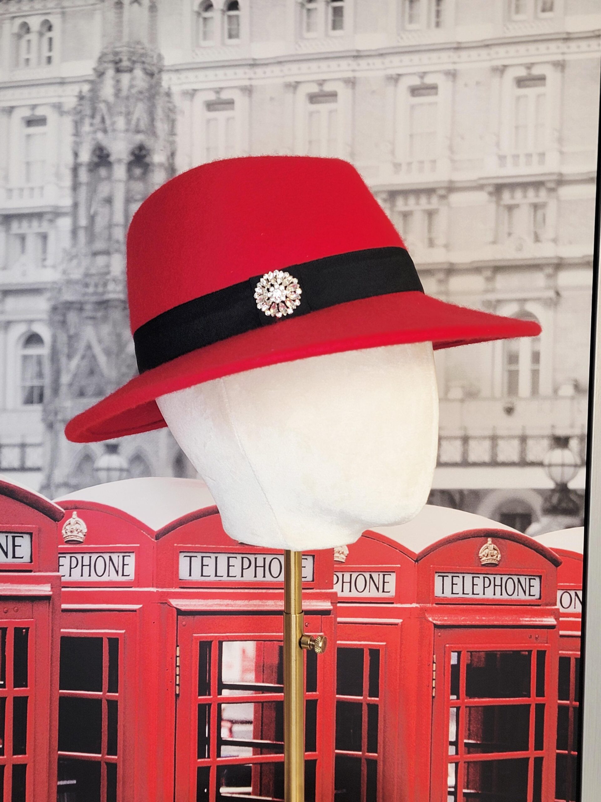 Catherine Red Fedora