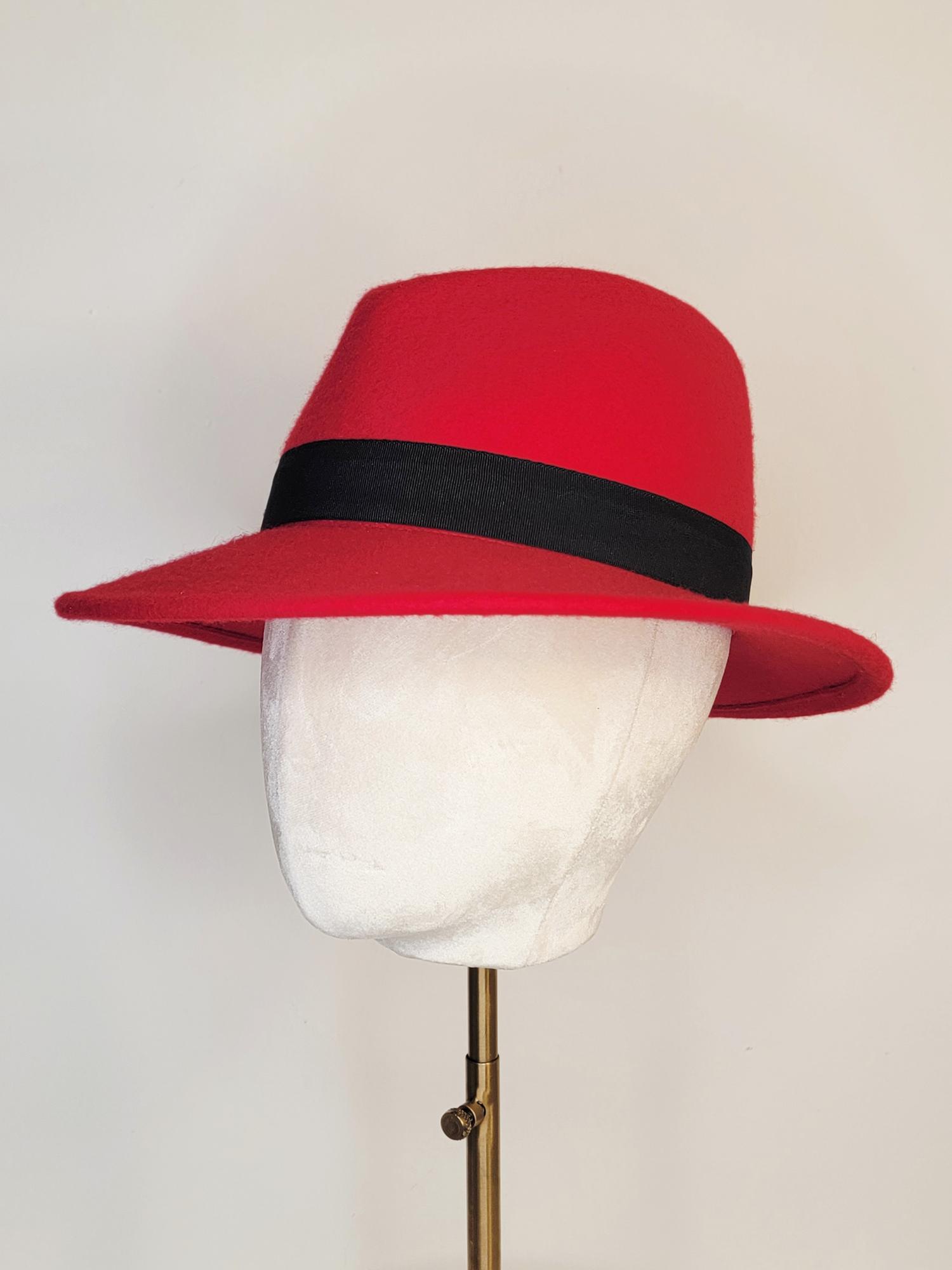 Catherine Red Fedora