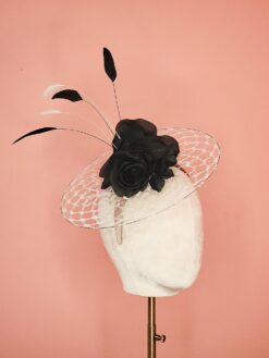 Amy Black and White Veiled Saucer