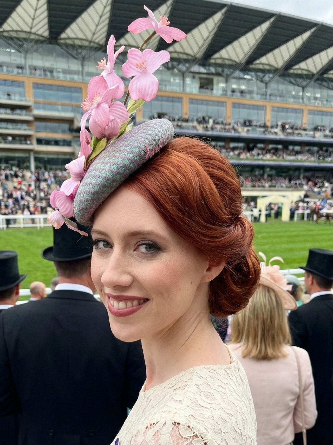 Whirlaway Pink Dogwood Fascinator