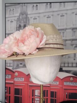 Carla Tan Peony and Lace Fedora