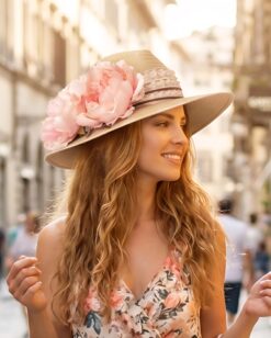 Carla Tan Peony and Lace Fedora