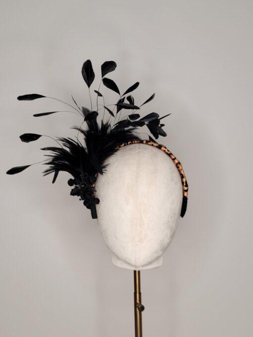 Mrs. Levinson feather fascinator