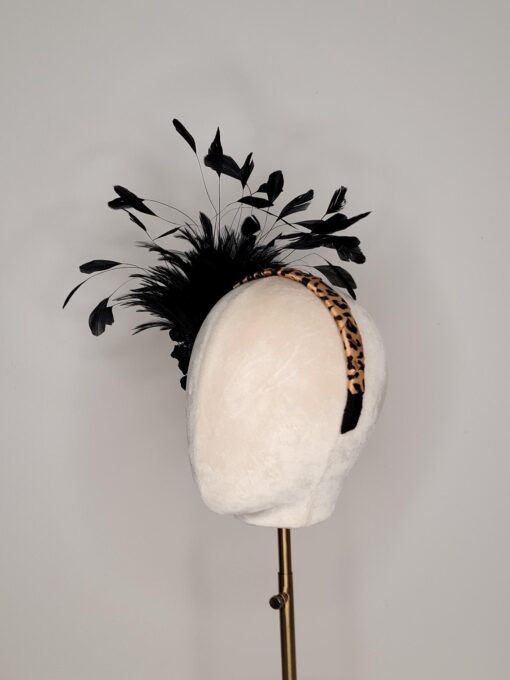 Mrs. Levinson feather fascinator