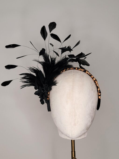 Mrs. Levinson feather fascinator