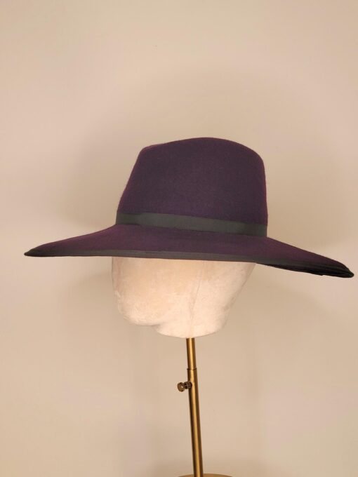 Miss Baxter Aubergine Fedora