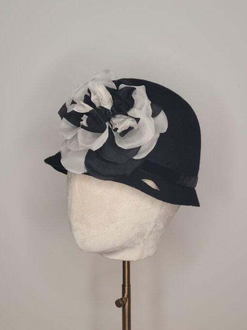 Gwen Downton Black Cloche