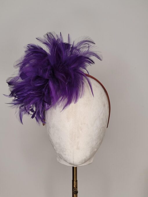 Maggie Purple fascinator