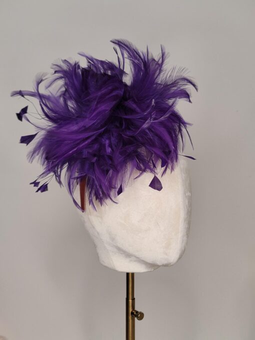 Maggie Purple fascinator