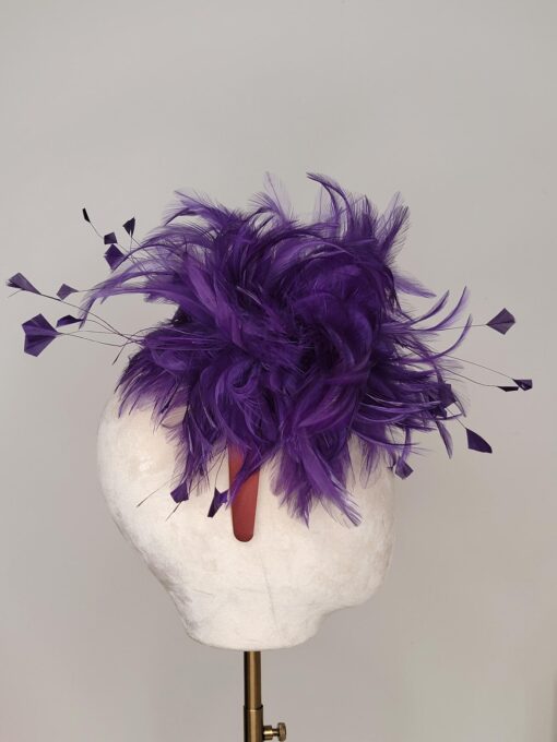 Maggie Purple fascinator
