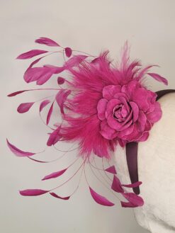 The English Rose Feather Fascinator