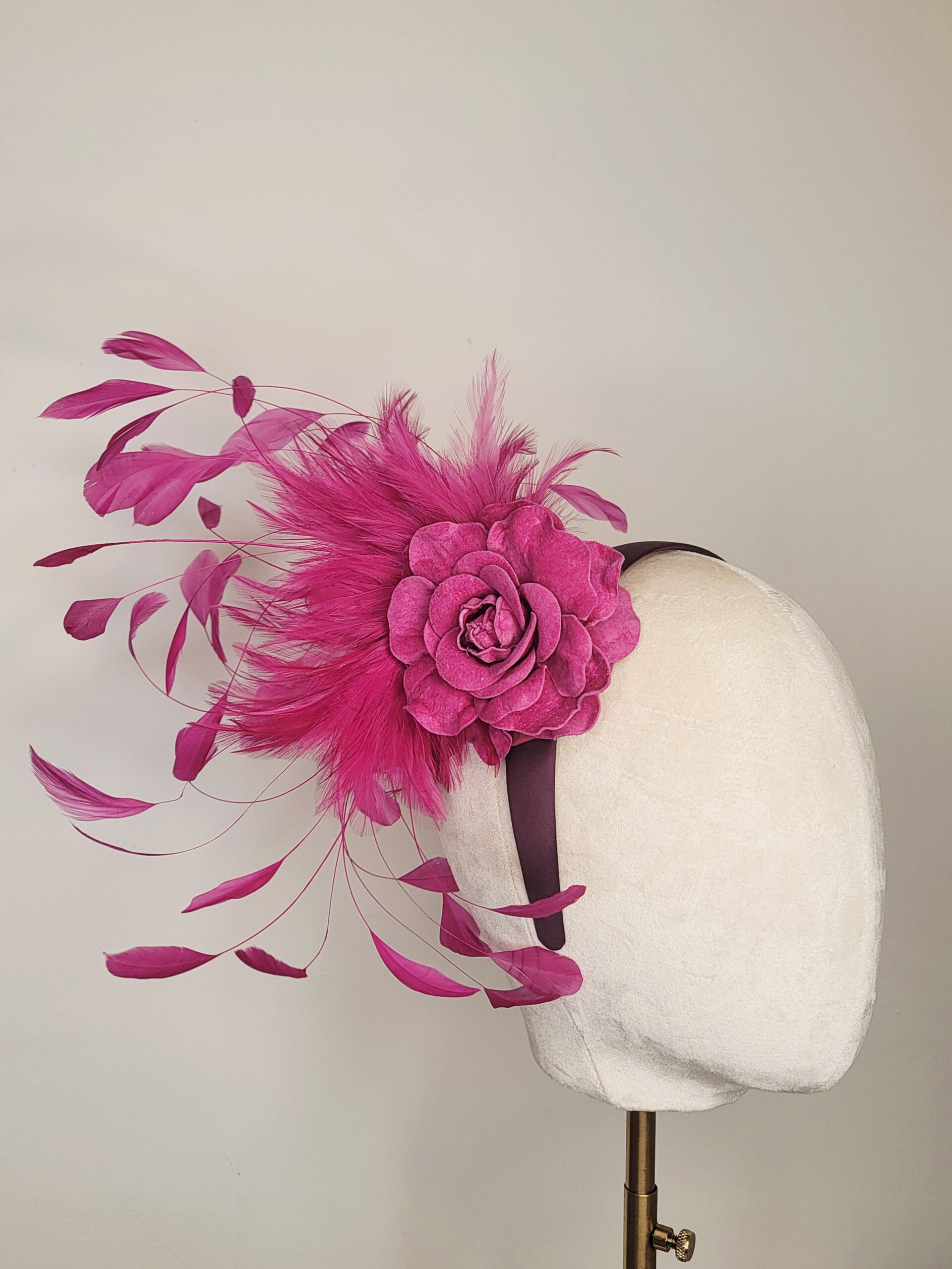 The English Rose Feather Fascinator