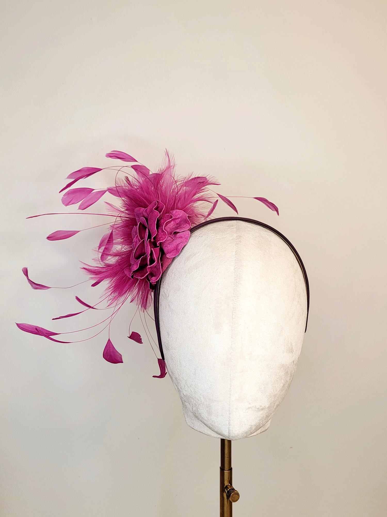 The English Rose Feather Fascinator
