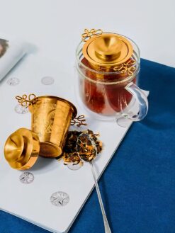 Luxury Solar and Lunar pattern tea infuser