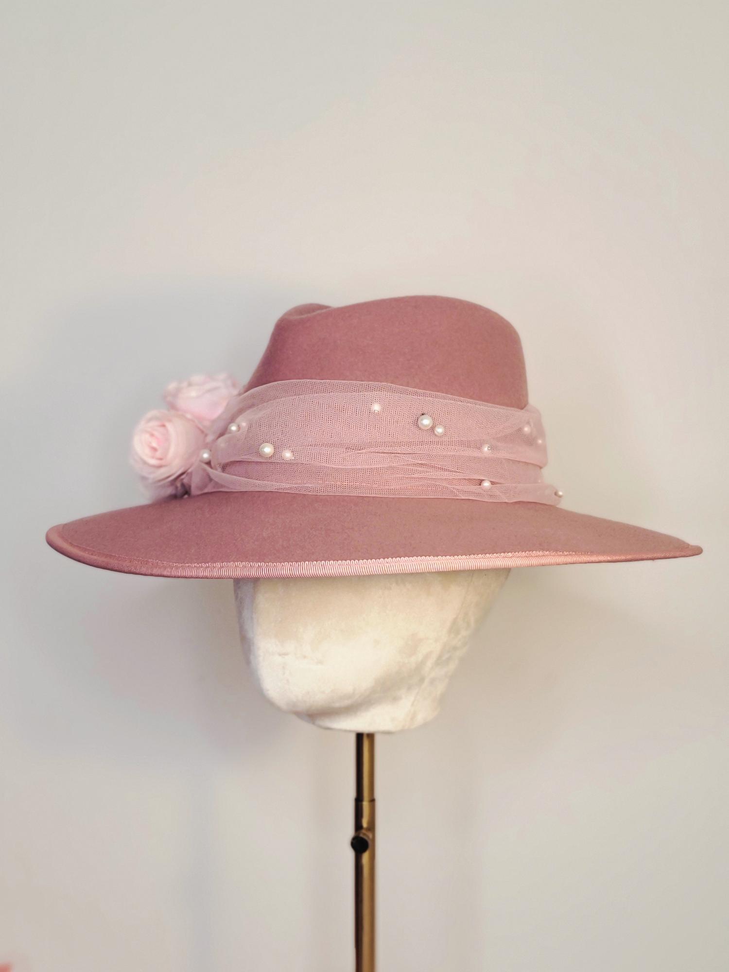 Valentina Rose Pearl Fedora