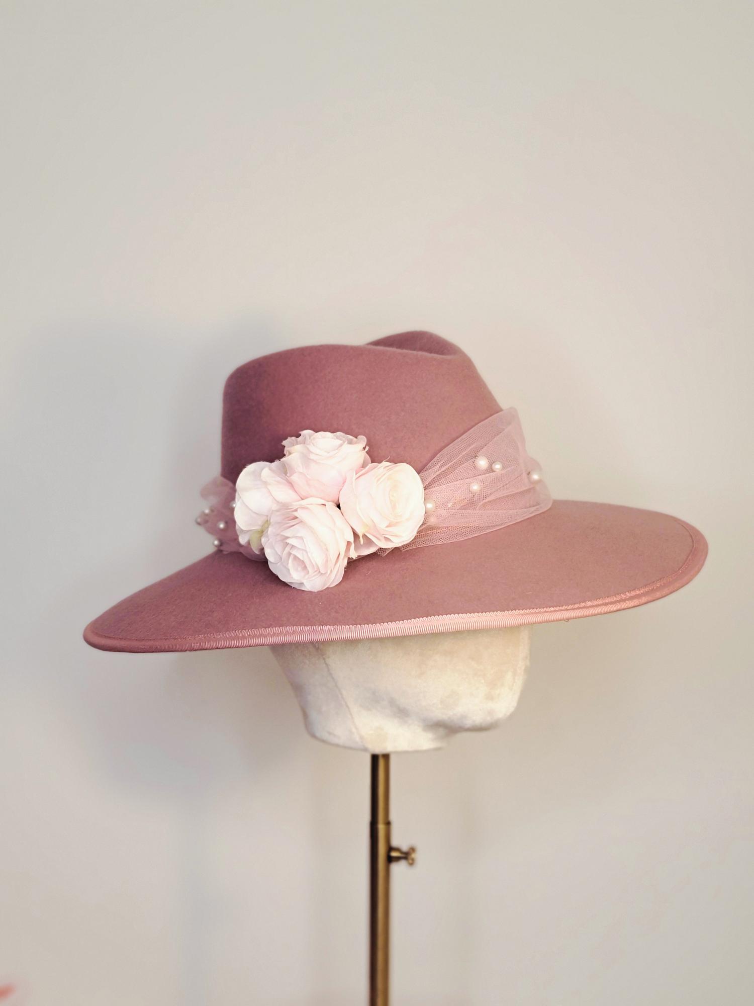 Valentina Rose Pearl Fedora