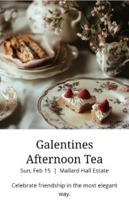 Galentine's Afternoon Tea at Mallard Hall