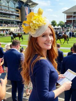 Melissa Yellow and White Percher