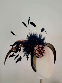 Corinna Fall Feather Fascinator