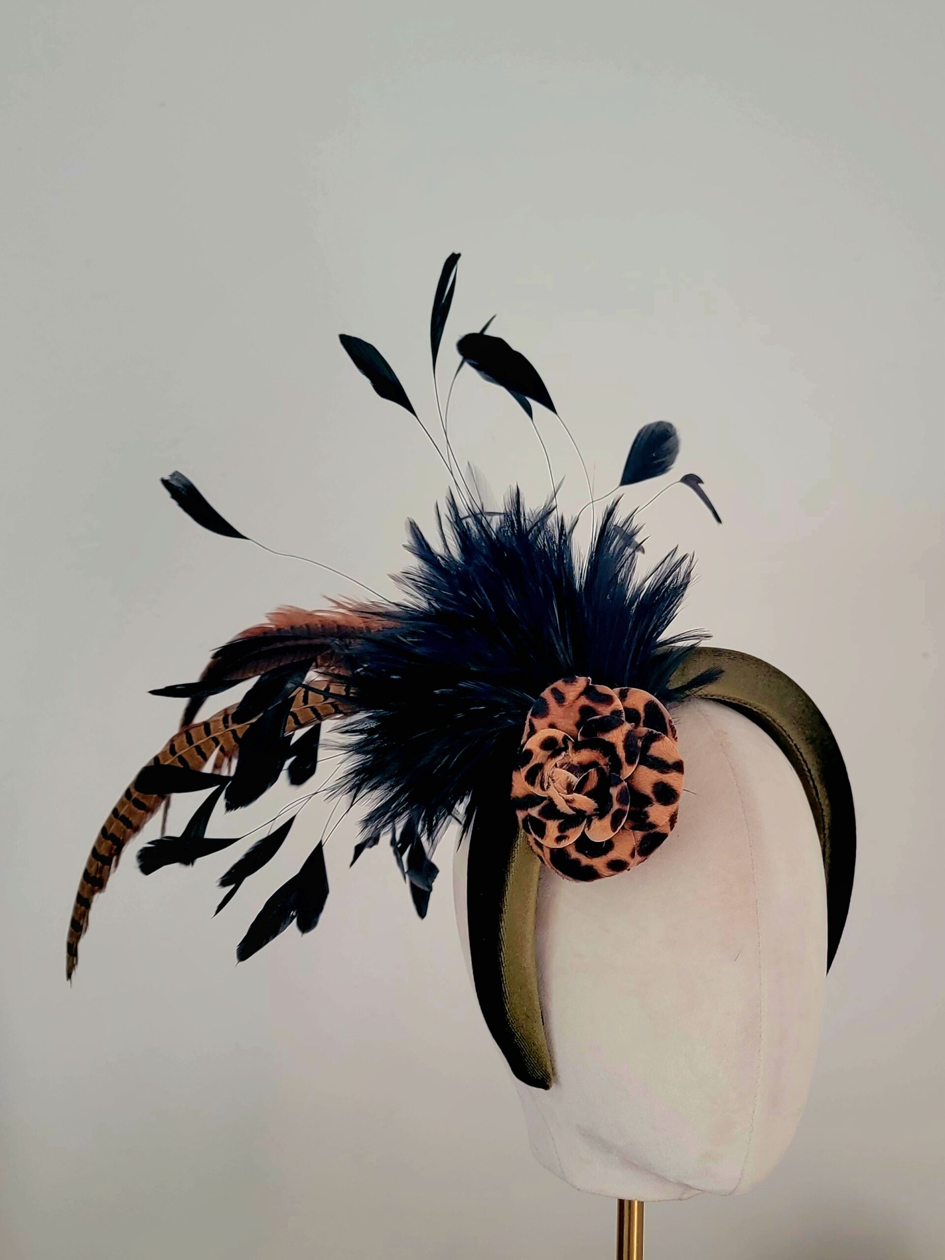 Corinna Fall Feather Fascinator