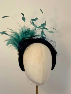 Lillibeth Emerald Feather Fascinator