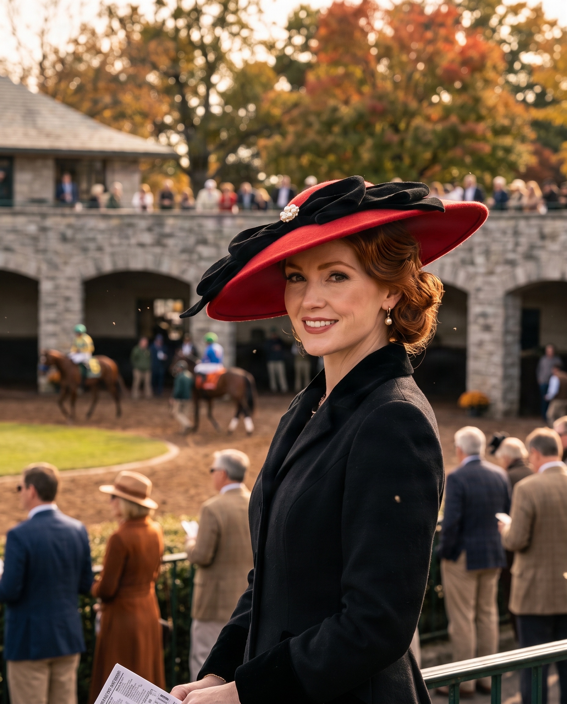 Bella Red Bow Hat