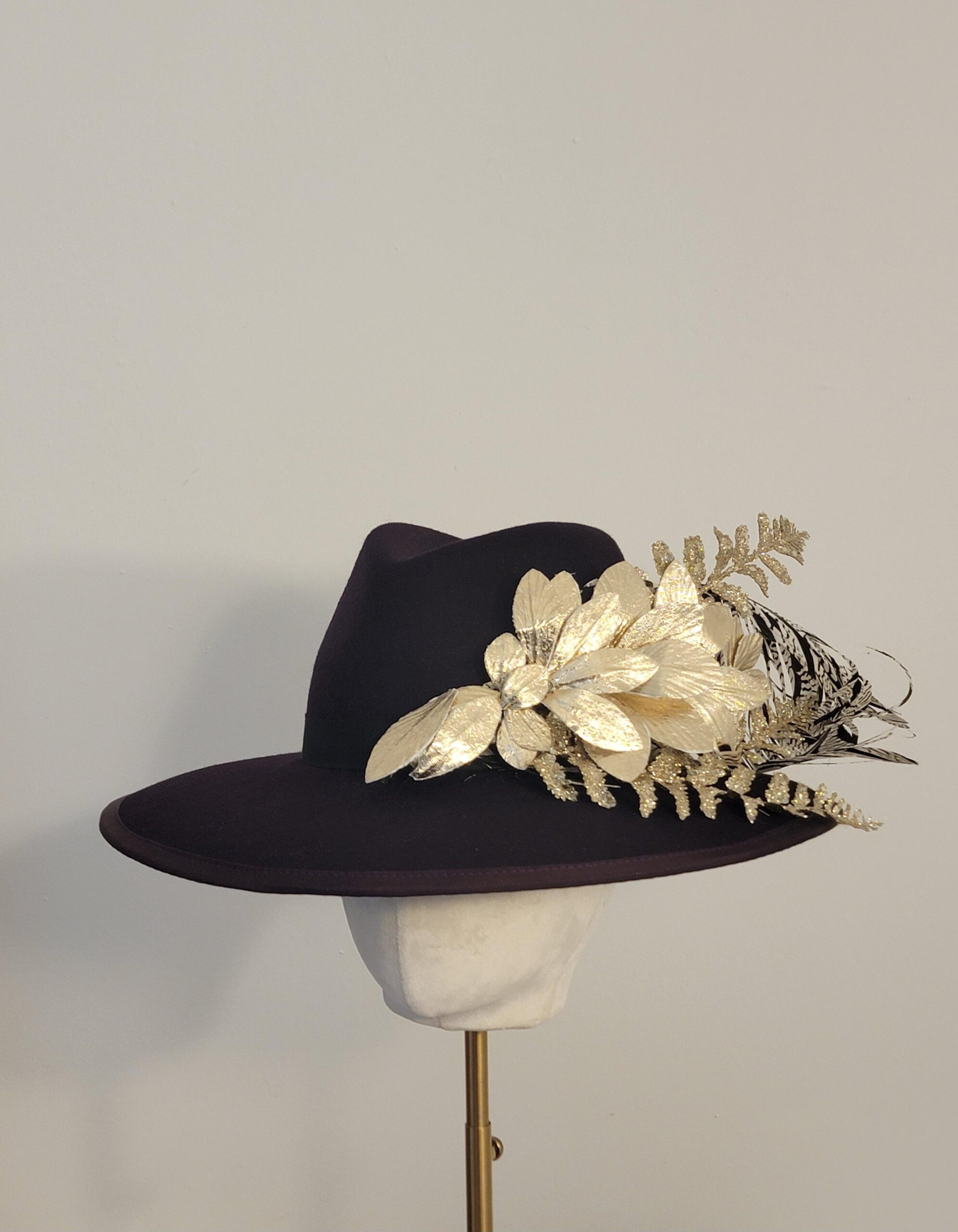 Shine Like The Stars Aubergine Fedora - Image 5