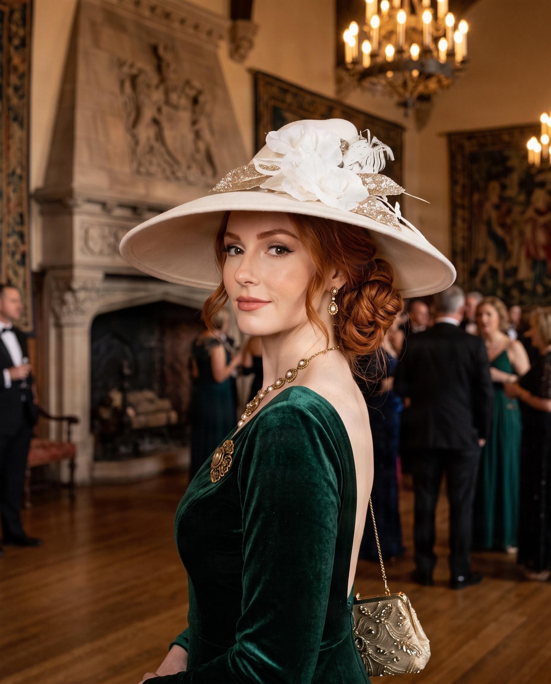 Phoebe Luxurious Winter White Hat
